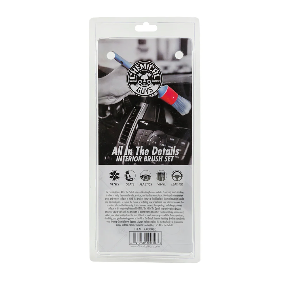 All In The Details Interior Detailing Brushes (3 Pack) - Image 7