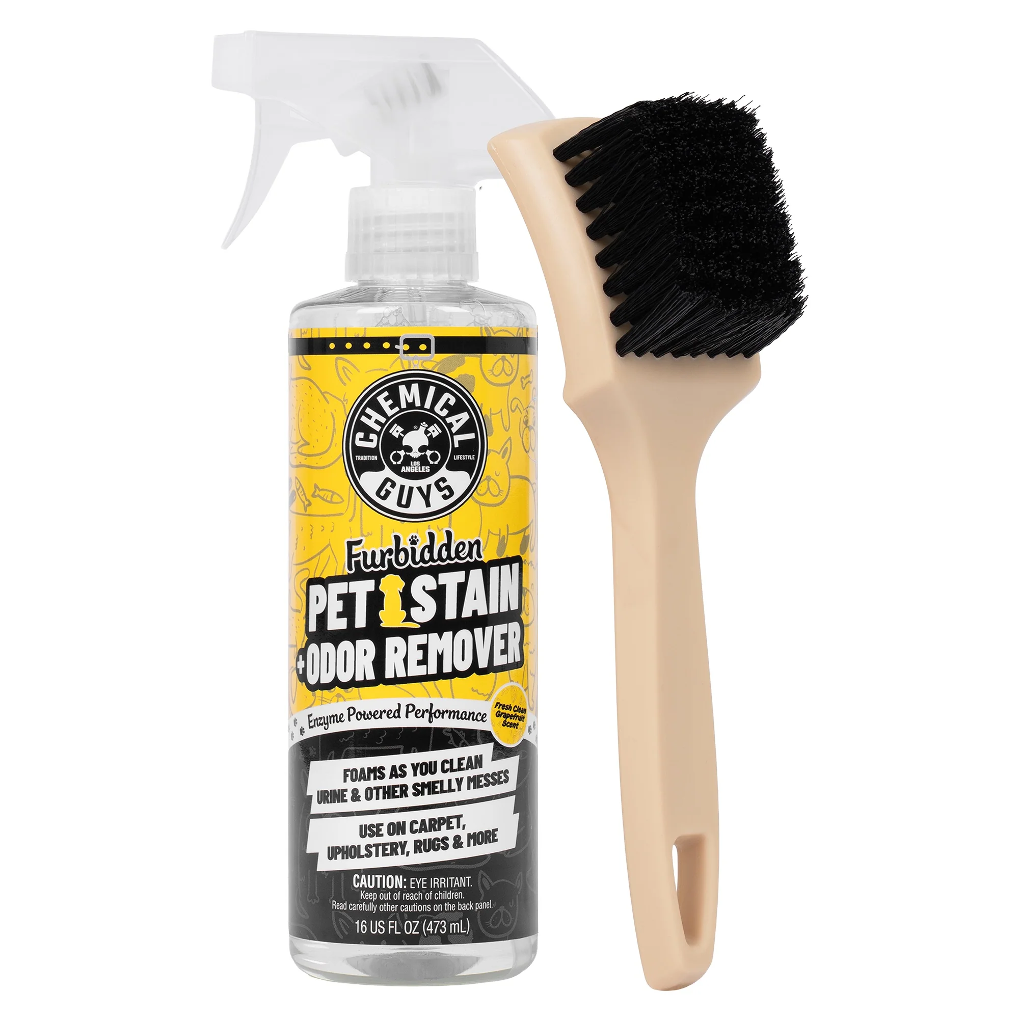 Furbidden Pet Stain & Odor Remover + Nifty Brush Kit